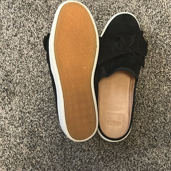 UGG Black Mules with Crossover Design and Open Back - Picture 8 of 12